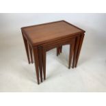 Teak, mid-century nest of three tables.