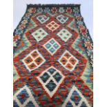 A Chobi Kilim Runner W:85cm x H:250cm