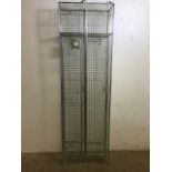 A wire mesh double locker