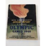 1948 London Olympic Games Official Report, published by World Sports, 112-page report with colourful
