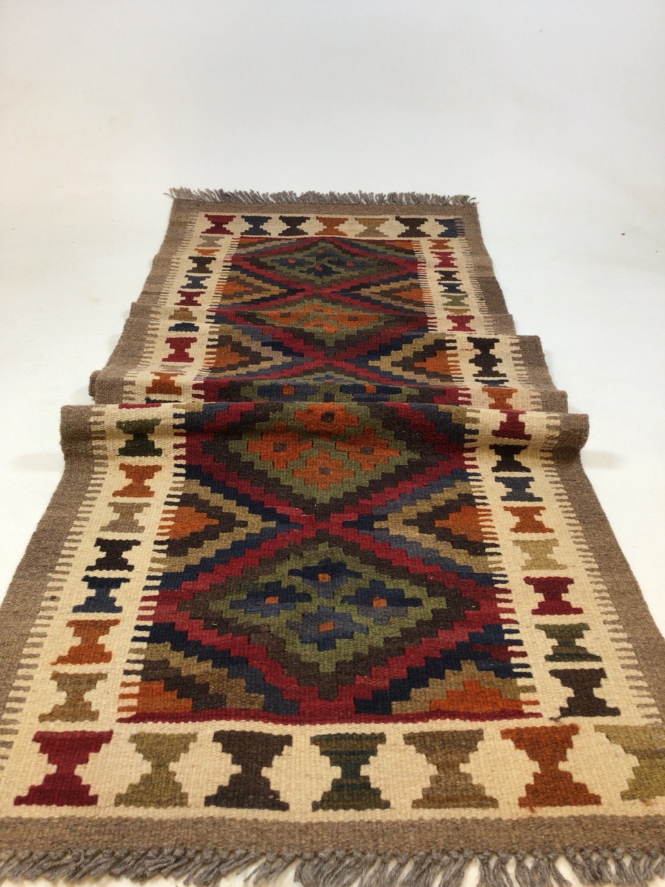 A Maimana Kilim runner W:64cm x H:199cm