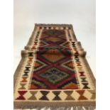 A Maimana Kilim runner W:64cm x H:199cm