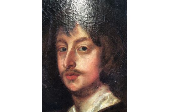 George Digby 2nd Earl of Bristol C.1690. Portrait oil on canvas. after Sir Anthony van Dyck. W: - Image 3 of 7