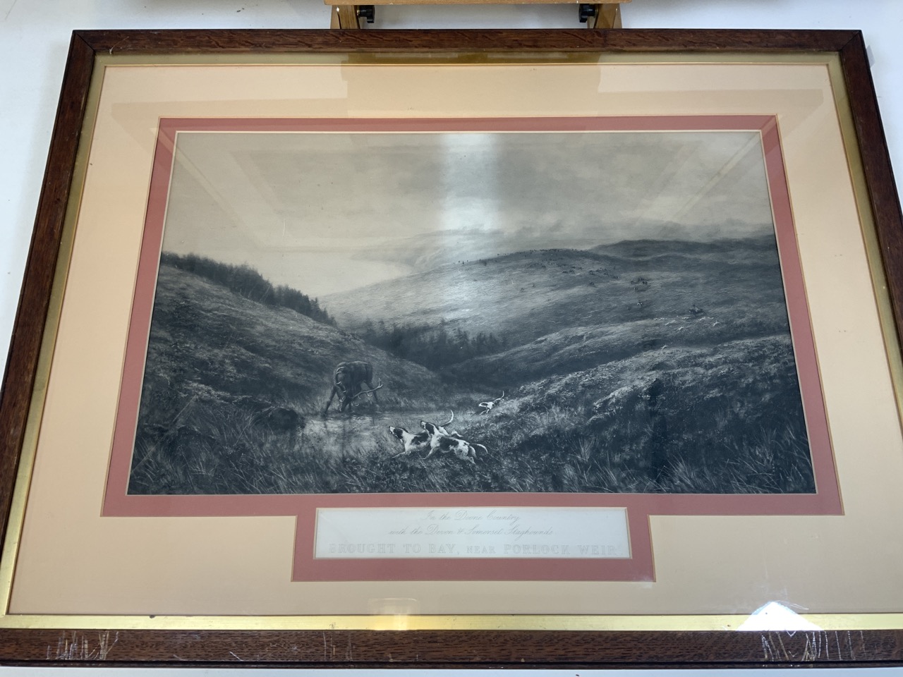 Two large etchings by Douglas Adams in gilt and oak frames. W:89cm x H:66cm - Image 3 of 8