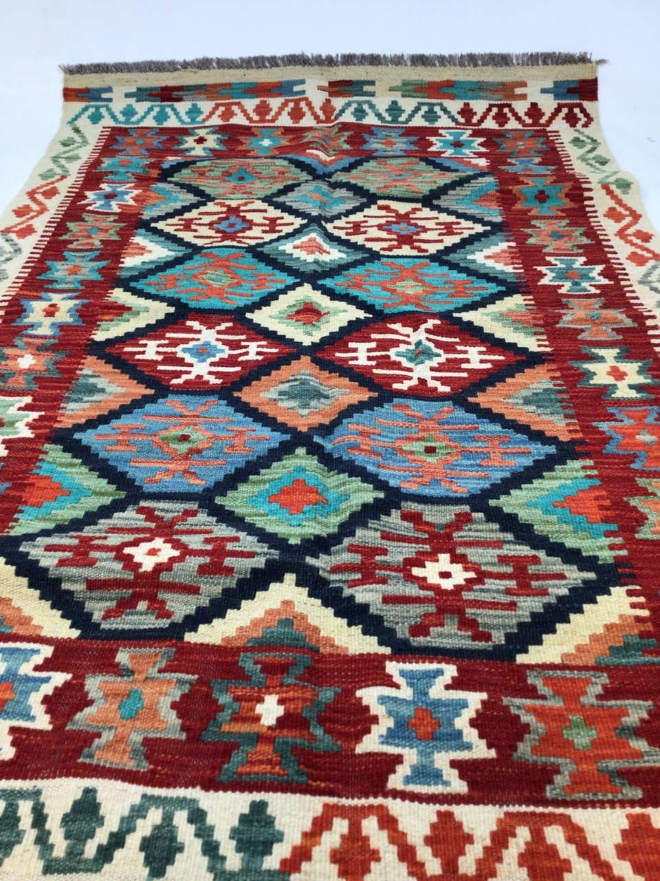 A Chobi Kilim W:103cm x H:155cm