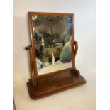 An early 20th century dressing table mirror. W:65cm x D:28cm x H:75cm
