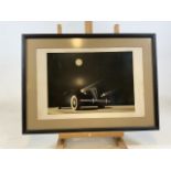 A decorative gangster car print in black frame. W:66cm x H:48cm