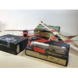 Two remote controlled planes together with a remote controlled blade, a gyroscope and a DX6i