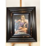 Fabian Perez ( born 1967) â€˜Teresaâ€™ limited edition giclee print on canvas , no 142/195. Image