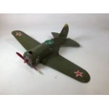 A large scratch built Russian model airplane W:82cm x H:24cm