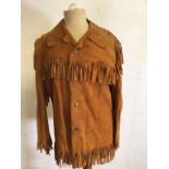 A vintage fringed ladies suede jacket