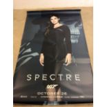 A James Bond Spectre Movie poster featuring Monica Bellucci. Top and bottom of poster has been