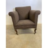 A gentlemans library arm chair. W:80cm x D:75cm x H:80cm