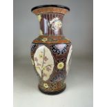 A large glazed pottery decorative vase H:53cm