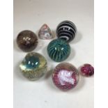 A quantity of paperweights including Caithness and Selkirk