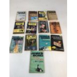 Thirteen James Bond books by Ian Fleming in Pan paperback editions