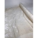 A roll of raw silk jacquard fabric 114cm width - approx 20m ( not measured)