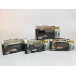 Four vintage Days Gone Eddie Stobart collectible vans, presented within original boxes. By Lledo.