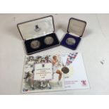 Assortment of commemorative coins, to include the 1986 Isle of Man Royal Wedding coin for Prince