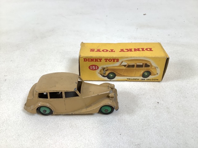 Dinky Toys no.151 - Triumph 1800 Saloon in dark sand colour. - Image 3 of 5