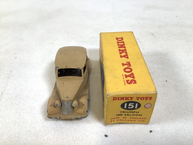 Dinky Toys no.151 - Triumph 1800 Saloon in dark sand colour. - Image 2 of 5