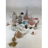 A collection of perfume bottles