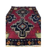 An Old Baluchi Rug W:93cm x H:140cm