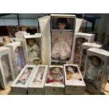 Eleven boxed Leonardo collection dolls including tow form the Elite range - tallest being approx