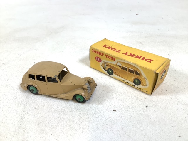 Dinky Toys no.151 - Triumph 1800 Saloon in dark sand colour.