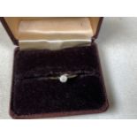 A diamond solitaire ring approx 0.30 cts . Ring size 6.5. No visible hallmarks