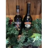 A 1 Litre bottle of Baileys with a 70cl bottle of Captain Morgans rum. Merry Christmas