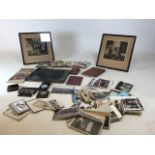 A collection of vintage postcard - mixed subjects together with a photograph album, vintage