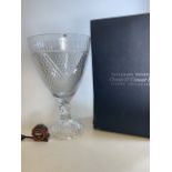 A very large Tipperary Crystal Christy O Connor Snr Legend Collection lead crystal glass trophy.