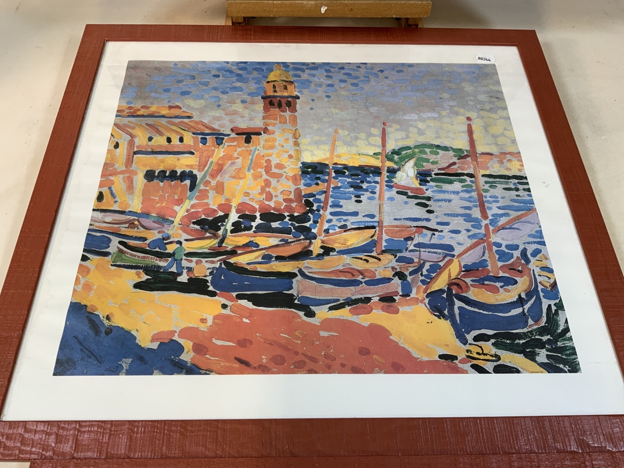 A large scale Edouard Manet print also with a Monet print and an Andre Derain print. Manet print - Image 6 of 6