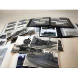 Railway interest. A a large collection of photographs of trains., some loose and some in albums.