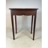 A small oak early 20th century side table. W:61cm x D:40cm x H:78cm