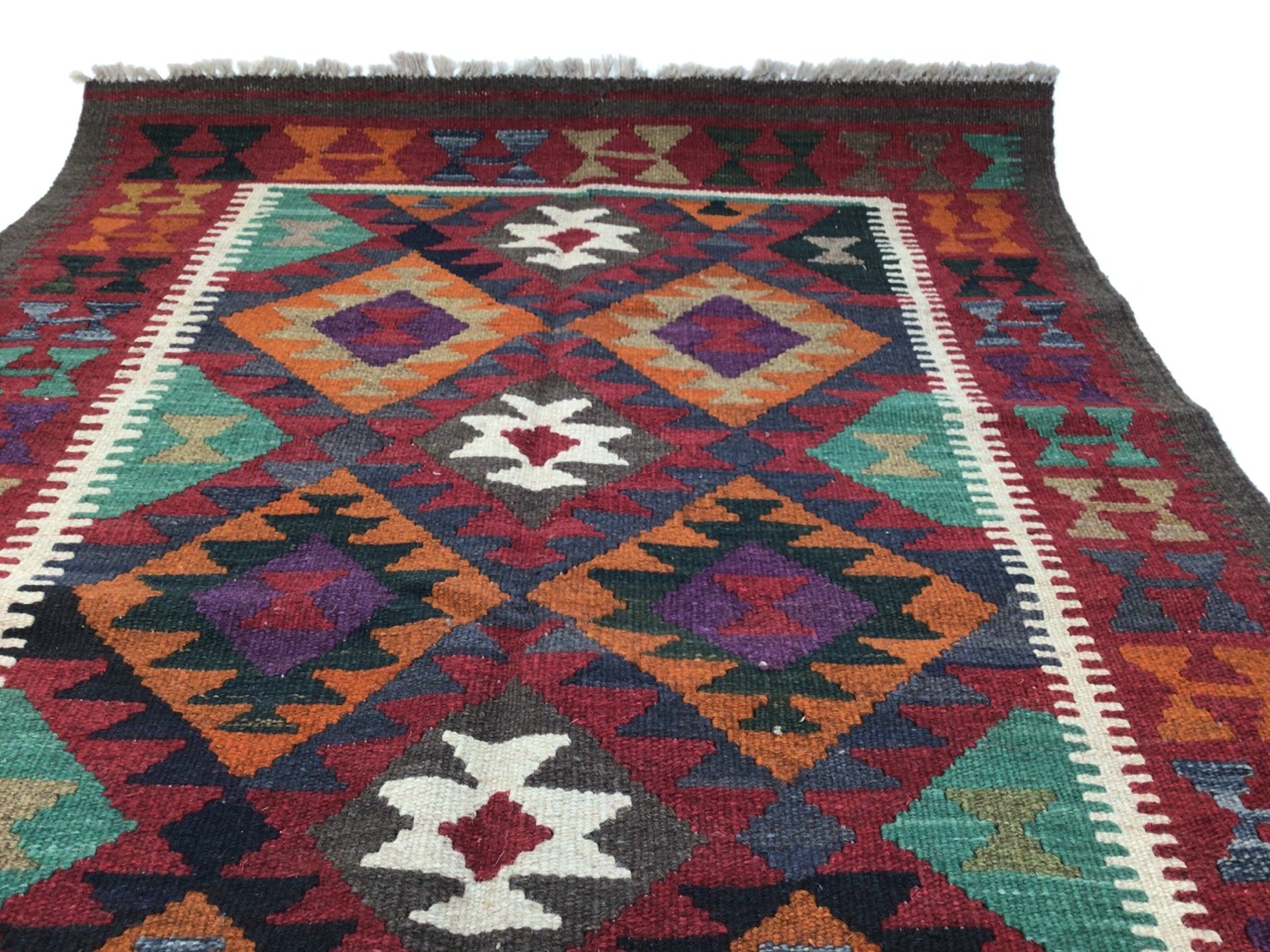 A Maimana Kilim W:102cm x H:152cm - Image 5 of 5