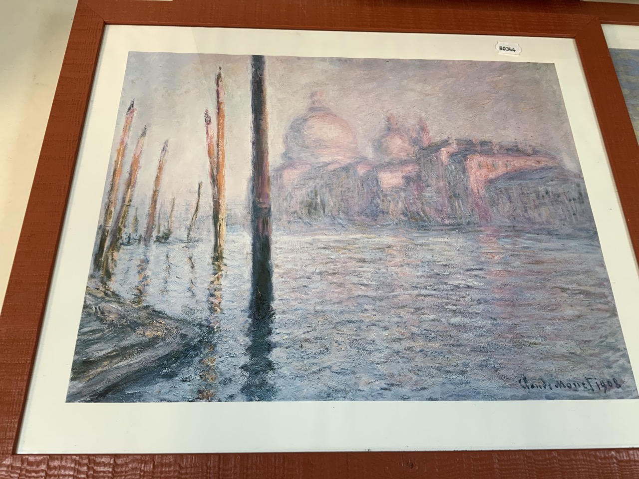 A large scale Edouard Manet print also with a Monet print and an Andre Derain print. Manet print - Image 5 of 6