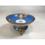 Noritake early comport stand hand painted and enamelled