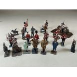 A collection of twenty three lead soldiers to include CORGI, BRITAINS ORYON and THE ST PETERSBURG