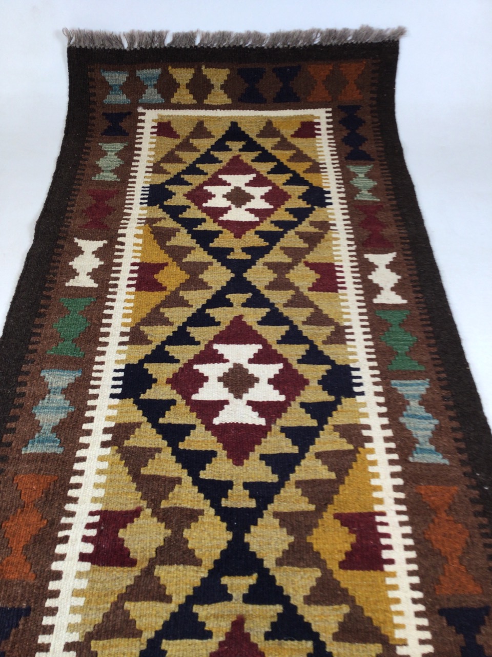 A Maimana Kilim runner W:64cm x H:195cm