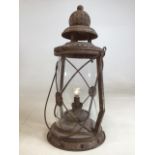 A vintage style lantern ( Battery operated)W:17cm x H:38cm