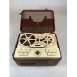 A Grundig Reporter type 500L Scotch Boy reel to reel tape player.