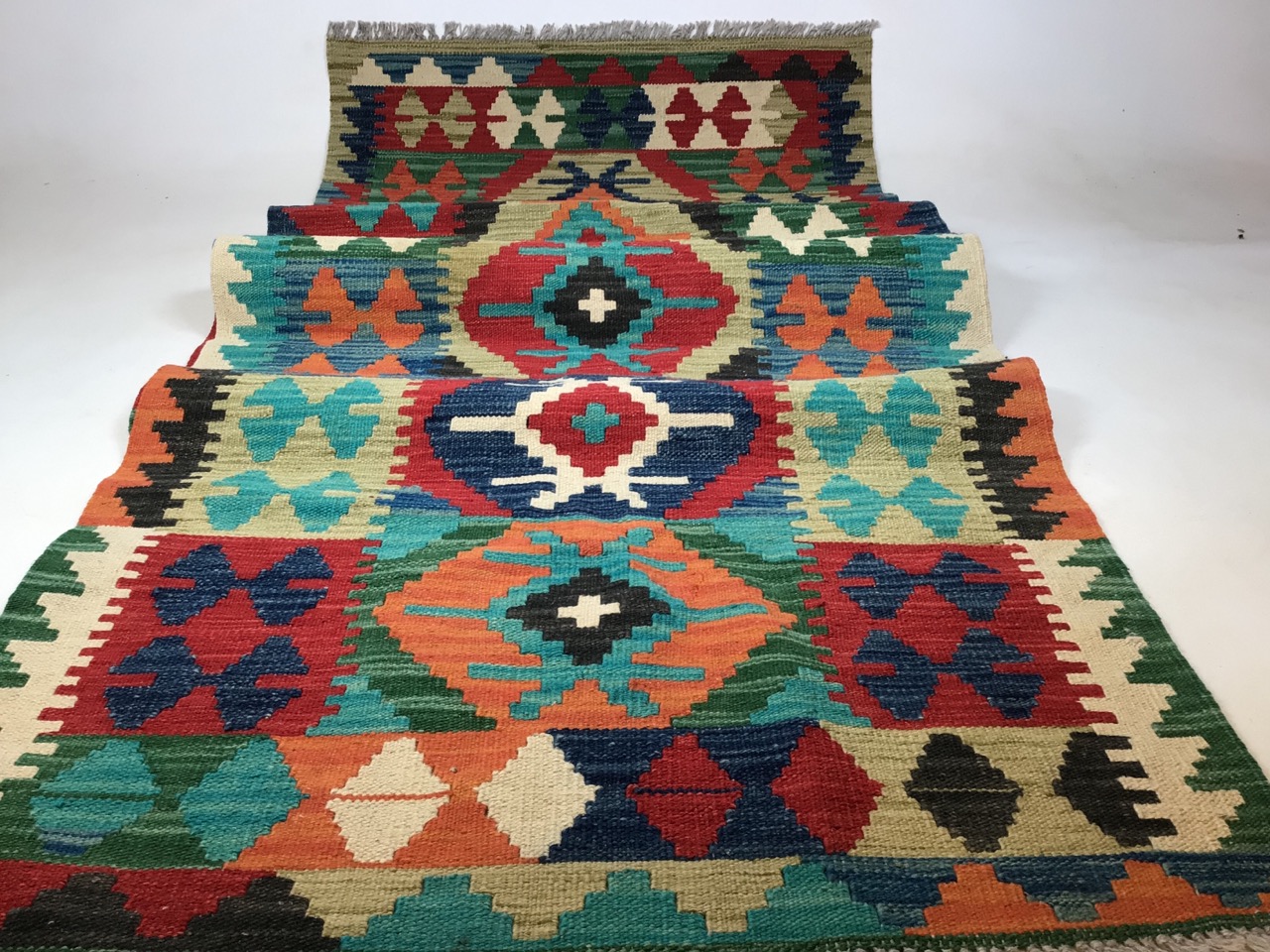 A Chobi Kilim Runner W:82cm x H:298cm - Image 4 of 4