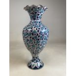A Large Islamic pottery high glazed vase. H:54cm