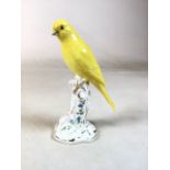 A Royal Worcester porcelain figure of a canary No 2665 Height 16cm