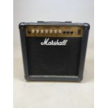 A Marshall amp. G15R CD.