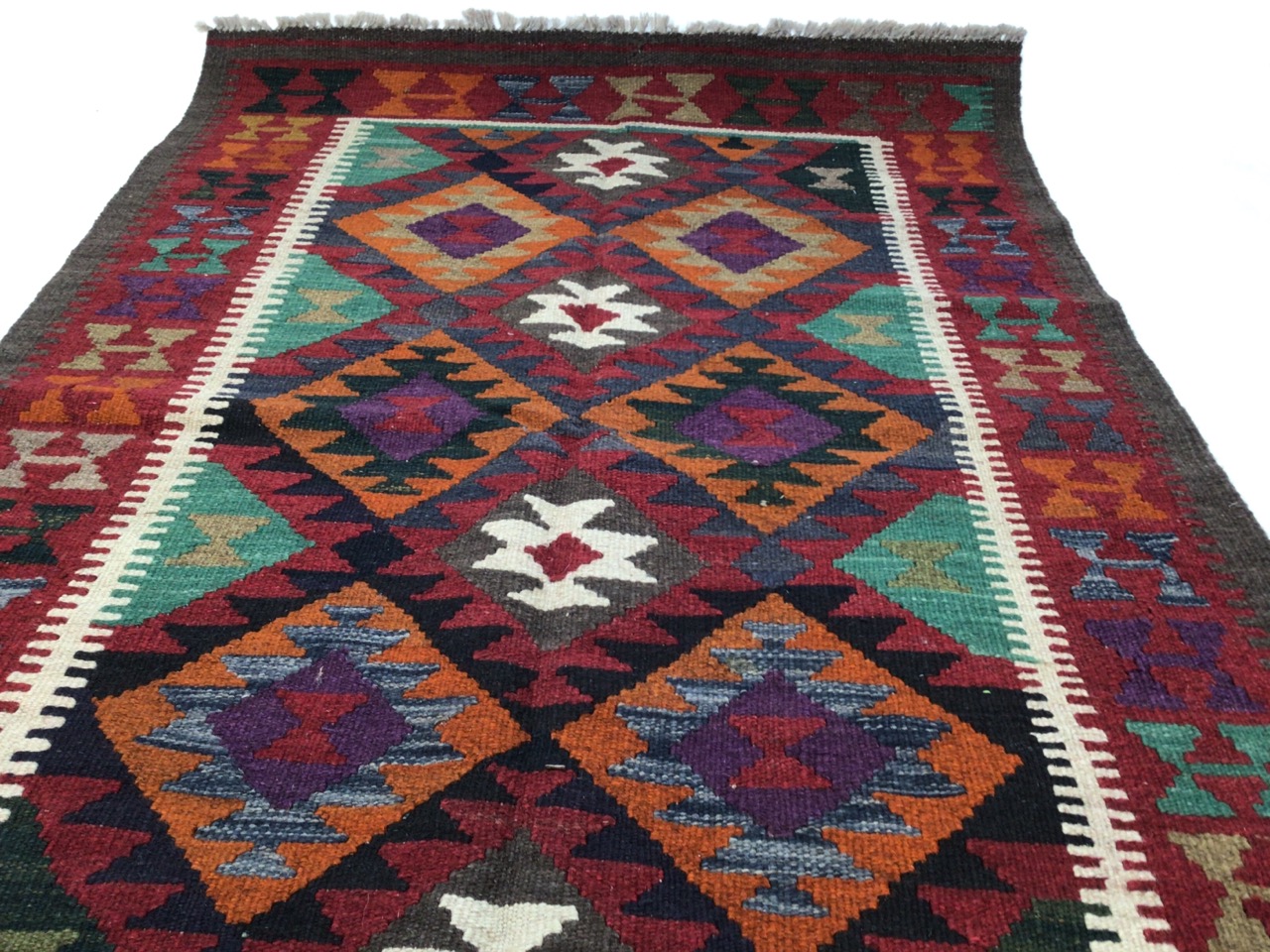 A Maimana Kilim W:102cm x H:152cm - Image 3 of 5