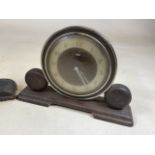 A Smiths 20th century mantle clock also with a Metamec mantle clock. W:38cm x D:8cm x H:15cm