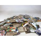 A huge collection of cigarette and tea cards in albums including Brooke Bond, Players, Wills